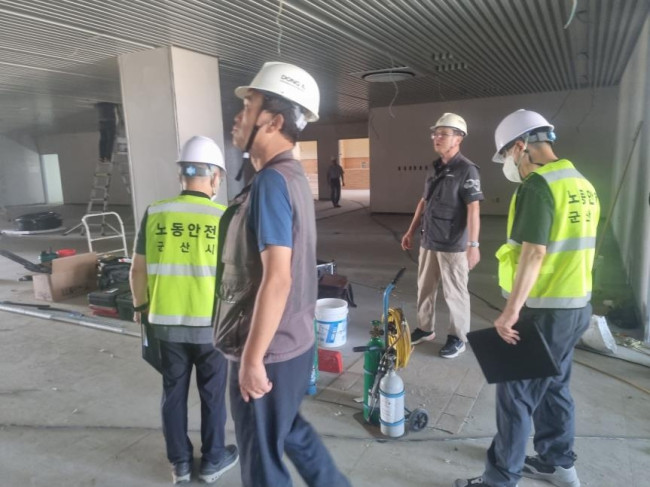 군산시, 민간 건설공사장 안전점검 실시